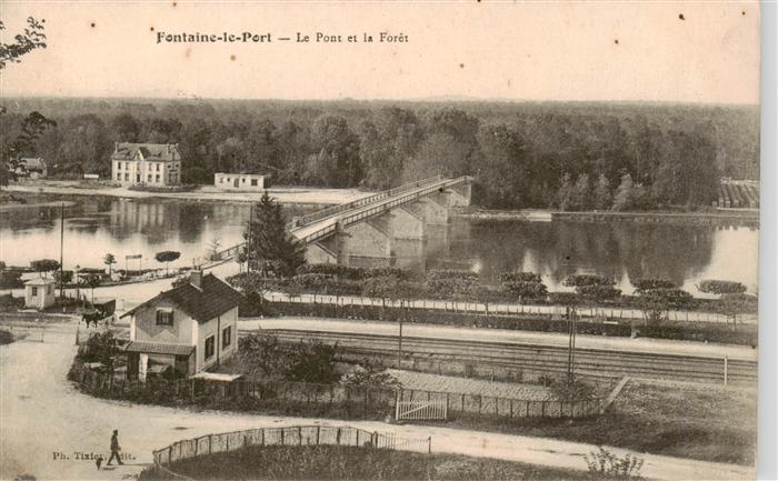 Fontaine-le-Port 77 Seine-et-Marne Le Pont et la Foret