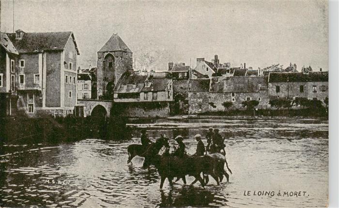 Moret-sur-Loing 77 Seine-et-Marne Le Loing a Moret