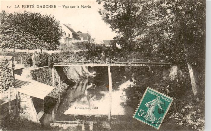 La Ferte-Gaucher 77 Seine-et-Marne Vue sur le Morin