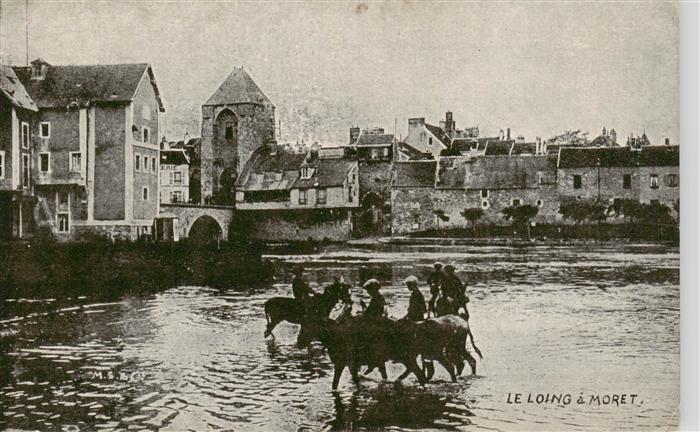 Moret-sur-Loing 77 Seine-et-Marne Le Loing a Moret