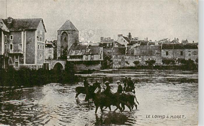 Moret-sur-Loing 77 Seine-et-Marne Le Loing a Moret