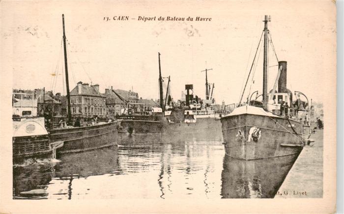 Caen 14 Depart du Bateau du Havre