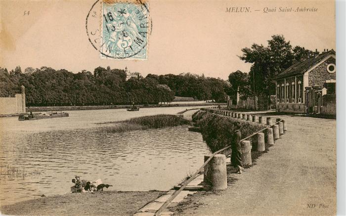 Melun 77 Seine-et-Marne Quai Saint Ambroise