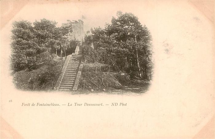 Fontainebleau 77 Seine et Marne Foret de Fontainebleau La Tour Dennecourt