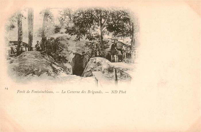 Fontainebleau 77 Seine et Marne Foret de Fontainebleau La Caverne des Brigands