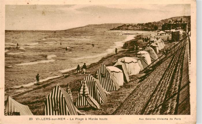 Villers-sur-Mer 14 Calvados La Plage a Maree haute