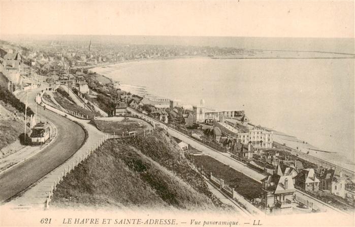 Le Havre et Sainte Adresse Vue panoramique