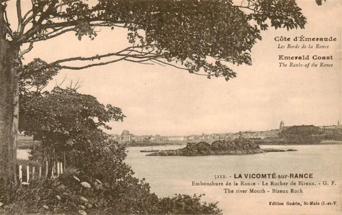 La Vicomte-sur-Rance 22 Cotes-d Armor Embouchure de la Rance Le Rocher de Bizeux