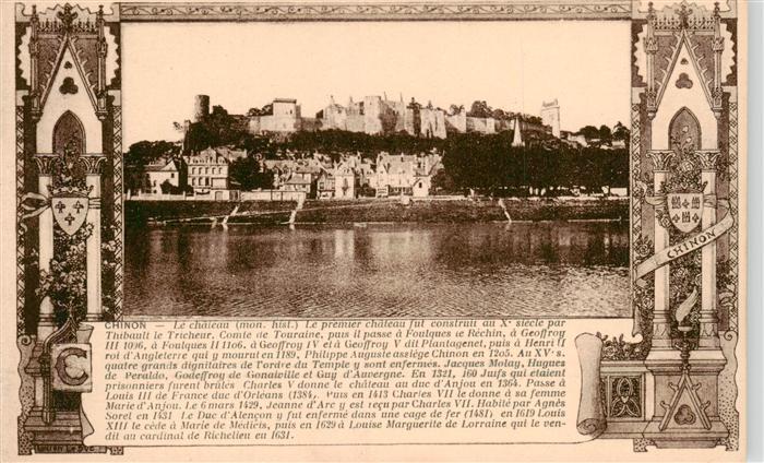 Chinon 37 Indre et Loire Le Chateau
