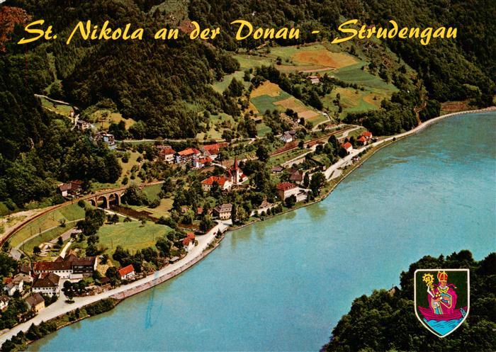 St Nikola an der Donau AT Fliegeraufnahme