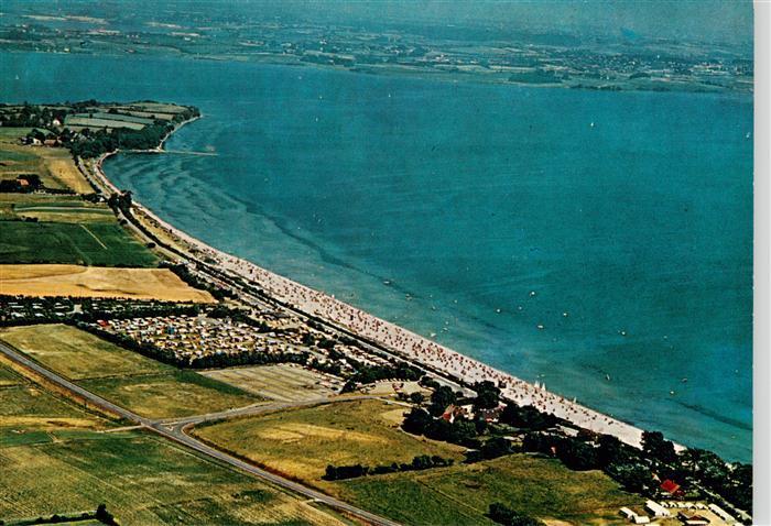 Gluecksburg  Ostseebad Badestrand Holnis Fliegeraufnahme