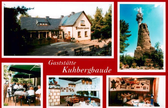 Netzschkau Gaststaette Kuhbergbaude Gastraeume Terrasse Aussichtsturm