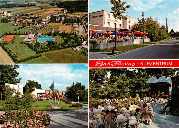 Bad Fuessing Fliegeraufnahme Thermal Bad Teilansichten Kurkonzert