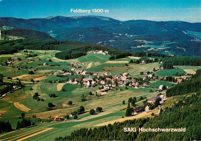 Saig Schwarzwald Fliegeraufnahme mit Feldbergblick