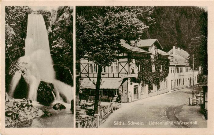 Lichtenhain Sebnitz Lichtenhainer Wasserfall Ortspartie