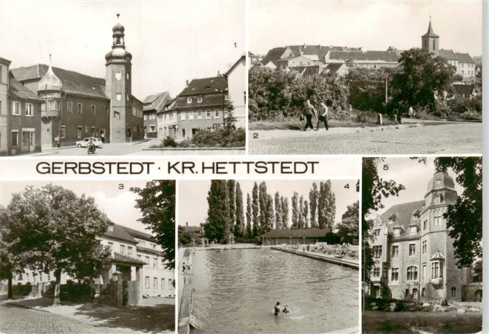 Gerbstedt Markt Teilansicht Krankenhaus Bad Klubhaus