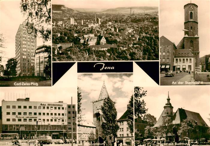 Jena  Thueringen Carl Zeiss Platz Panorama An der Stadtkirche Hotel Internationa