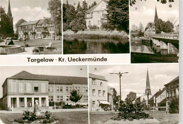 Torgelow See Markt Kindergarten Ueckerbruecke Postamt Clara Zetkin Strasse