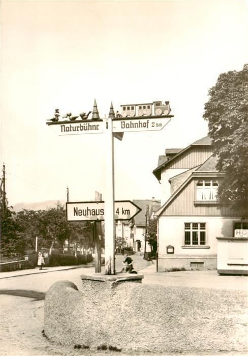 Seiffen Erzgebirge Wegweiser