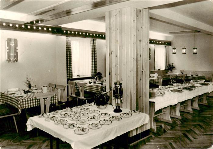 Seiffen Erzgebirge Zentrag Ferienheim Nussknackerbaude Speiseraum