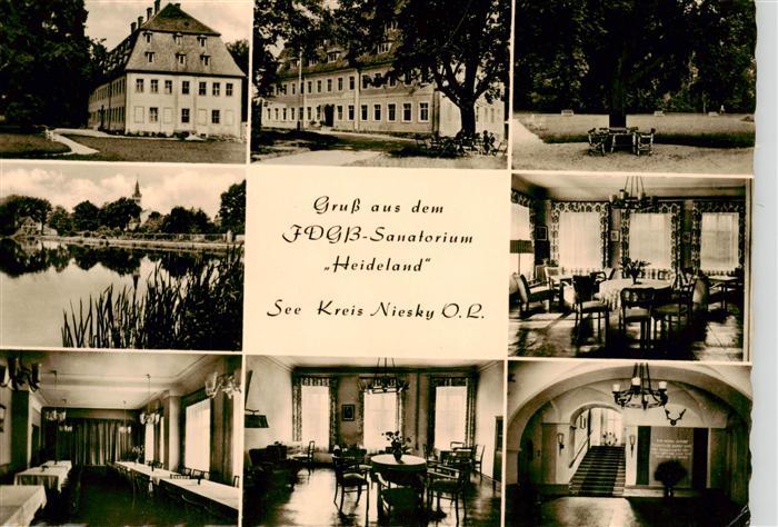 Niesky Oberlausitz Sachsen FDGB Sanatorium Heideland