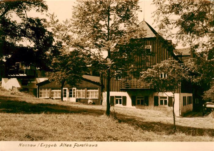 Nassau Erzgebirge Altes Forsthaus Handabzug