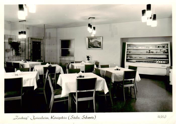 Koenigstein Saechsische Schweiz Zentrag Ferienheim Gastraum