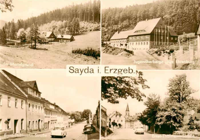 Sayda Panorama Mortelgrund Jugendherberge Ilja Ehrenburg Ernst-Thaelmann-Strasse