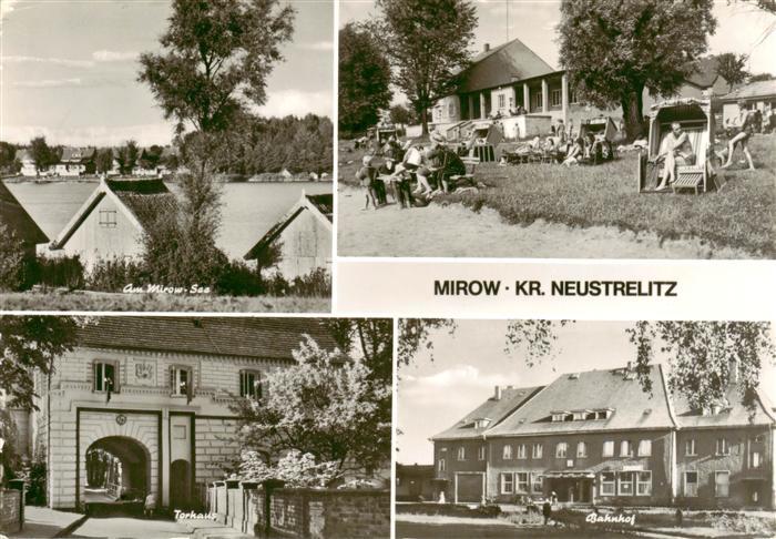 Mirow Am Mirower See Badestrand Torhaus Bahnhof