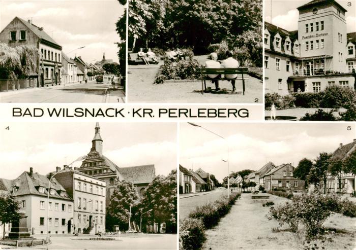 Bad Wilsnack Ernst Thaelmann Strasse Im Kurpark Puschkin Kurhaus Rathaus