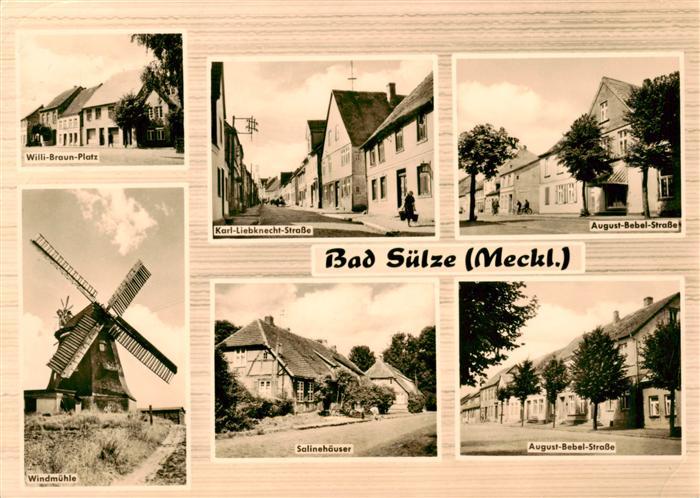 Bad Suelze Willi Braun Platz Karl Liebknecht Strasse Aug Bebel Strasse Windmuehl