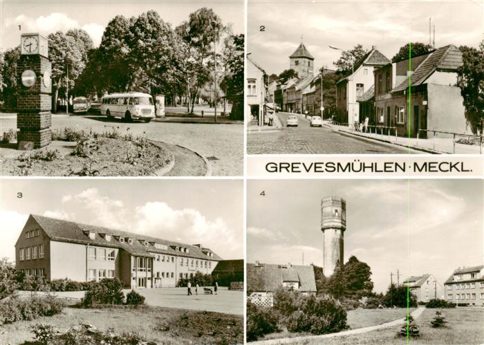 Grevesmuehlen Busbahnhof Aug Bebel Strasse Peter Goering Oberschule Wasserturm
