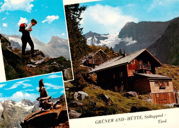 Stillup Stilluptal Mayrhofen Zillertal AT Gruenewand-Huette Berghuette in den Zi