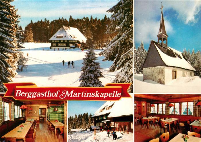 Furtwangen Berggasthof Martinskapelle Winter im Schwarzwald