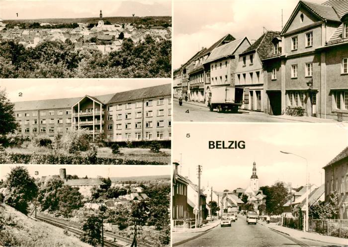 Belzig Bad Teilansicht Kreiskrankenhaus Blick zur Burg Eisenhardt Strasse der Ei