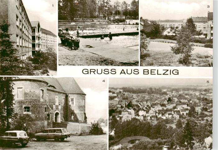 Belzig Bad Kreiskrankenhaus Schwimmbad Schillerstrasse Burg Eisenhardt Teilansic