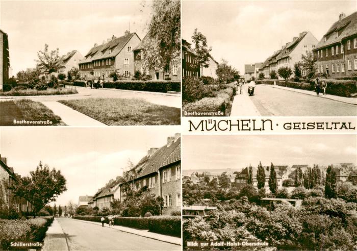 Muecheln Sachsen-Anhalt Beethovenstrasse Schillerstrasse Blick zur Adolf Heist O