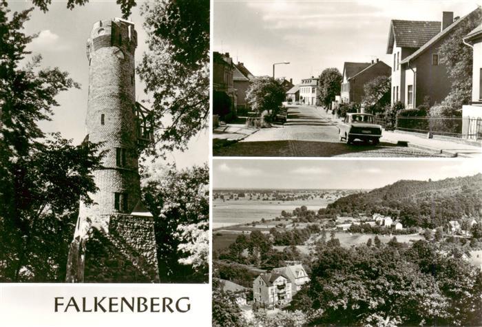 Falkenberg Mark Aussichtsturm Strassenpartie Panorama