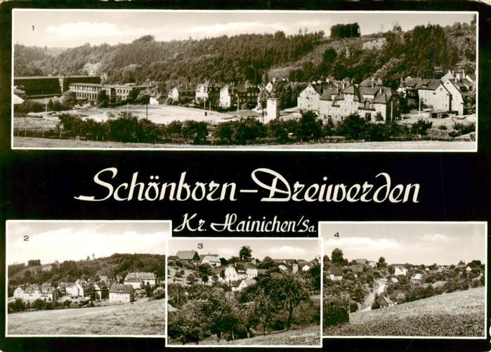 Dreiwerden Rossau Mittweida Panorama Ortspartien mit Schoenborn