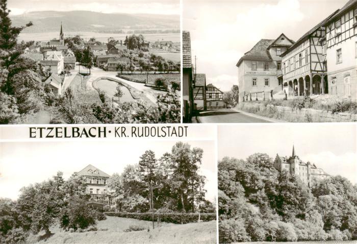 Etzelbach Uhlstaedt-Kirchhasel Thueringen Heilstaette Blick zur Weissenburg