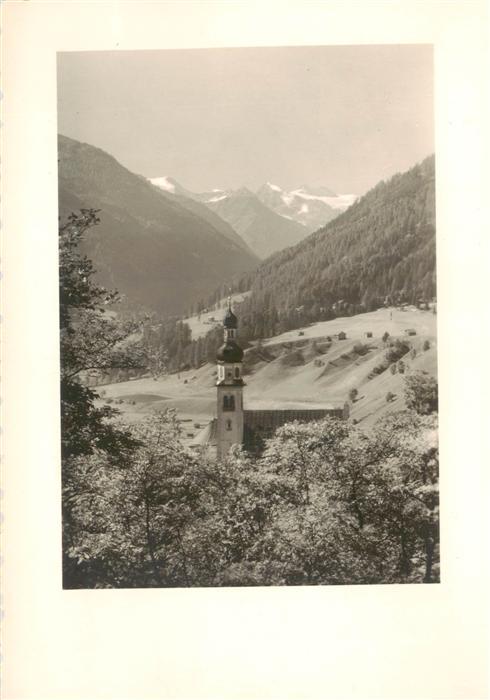Fulpmes Tirol AT Blick zur Kirche Alpenpanorama