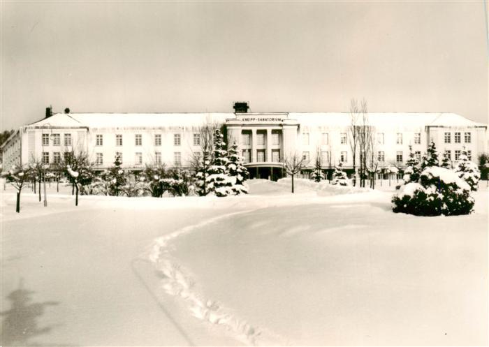 Antonshoehe Breitenbrunn Kneipp-Sanatorium Winterlandschaft