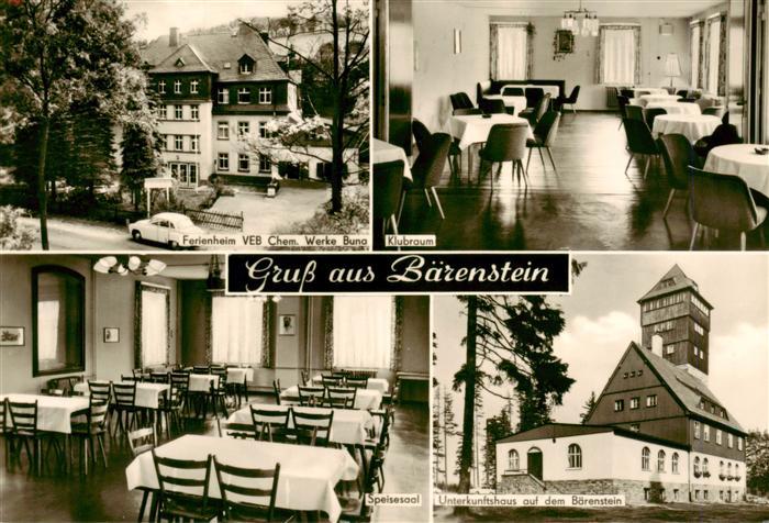 Baerenstein Annaberg-Buchholz Betriebsferienheim des VEB Chemische Werke Buna Kl
