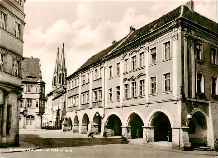 Goerlitz  Sachsen Untermarktlauben mit Peterskirche