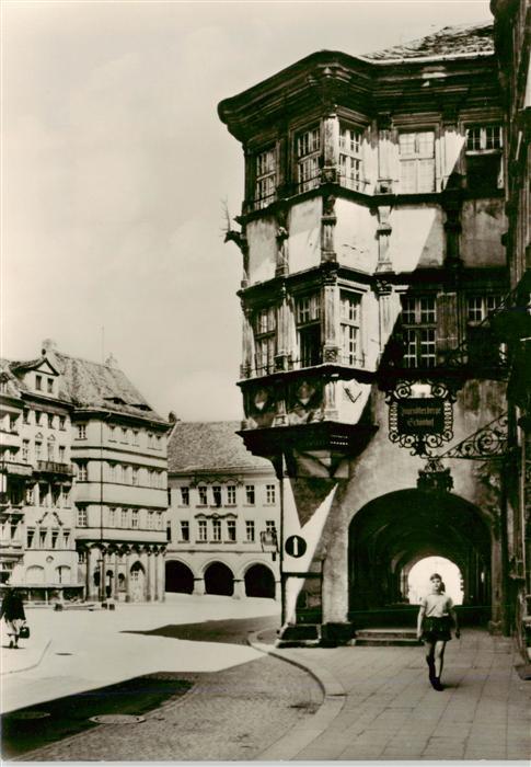 Goerlitz  Sachsen Untermarkt mit Schoenhof