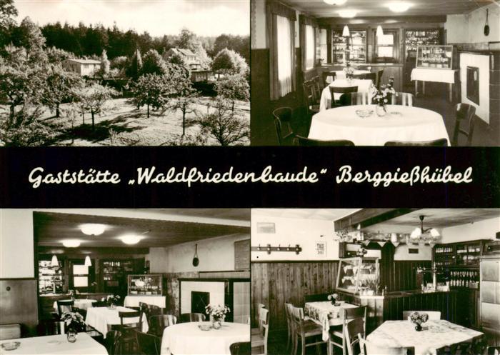Berggiesshuebel Gaststaette Waldfriedenbaude Gastraum