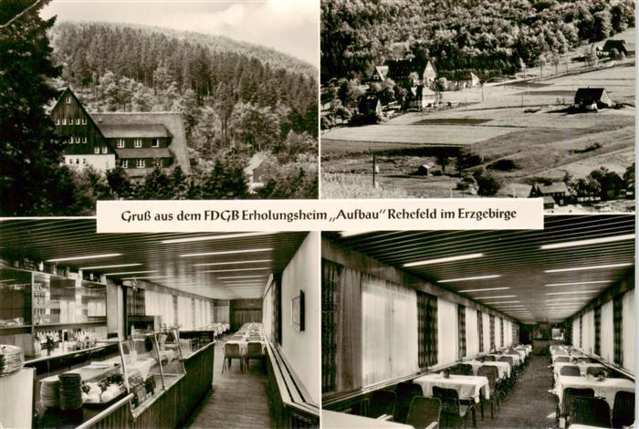 Rehefeld-Zaunhaus Altenberg FDGB Erholungsheim Aufbau Theke Gastraeume Panorama