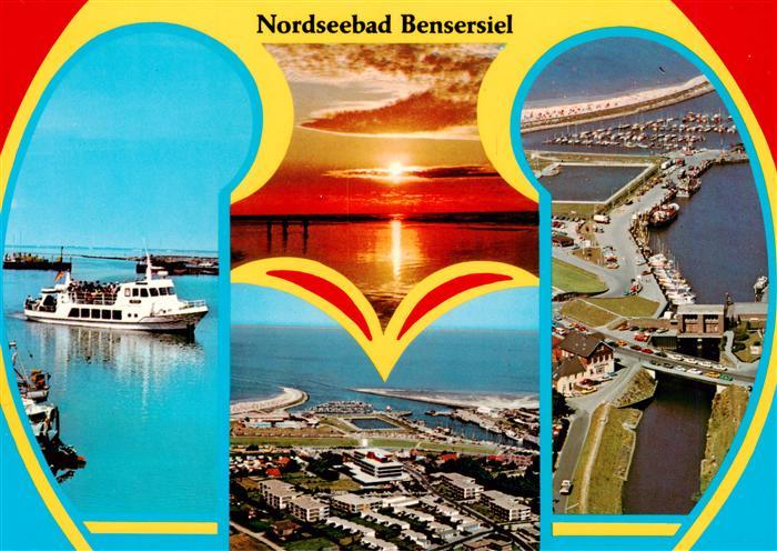 Bensersiel Faehre Fliegeraufnahmen