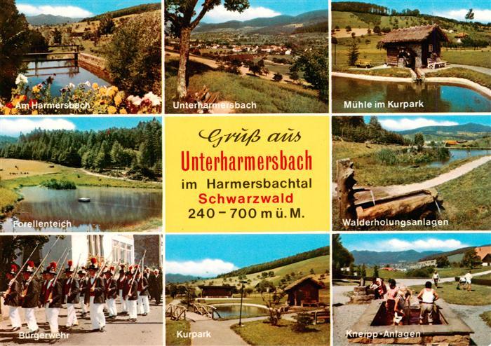 Unterharmersbach Am Harmersbach Unterharmersbach Muehle im Kurpark Forellenteich