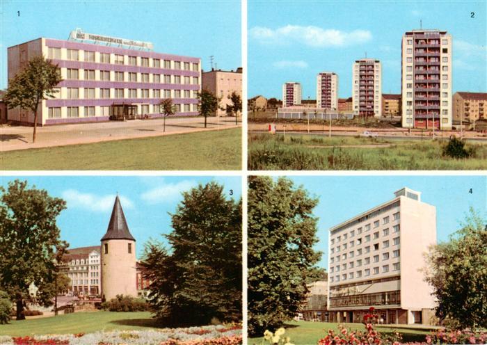 Plauen  Vogtland VVB Musikinstrumente Punkthaeuser Nonnenturm Kopfhaus am Platz